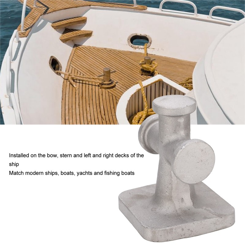 4.5inch Single Cross Bollard Cleat Heavy Duty Aluminum Mooring Bitt