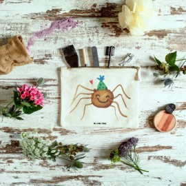 Mr. & Mrs. Panda Schminktasche Spinne Agathe Party Größe M - Geschenk, Stiftemäppchen, Videos, XXL, Schlamperetui, Motivation, Glück, Wunder, Etui,