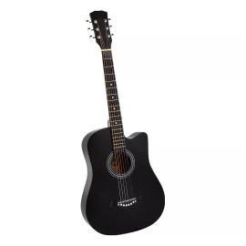 Deecsevn Guitarra criolla clásica Deecsevn 6 38in para diestros Color ébano