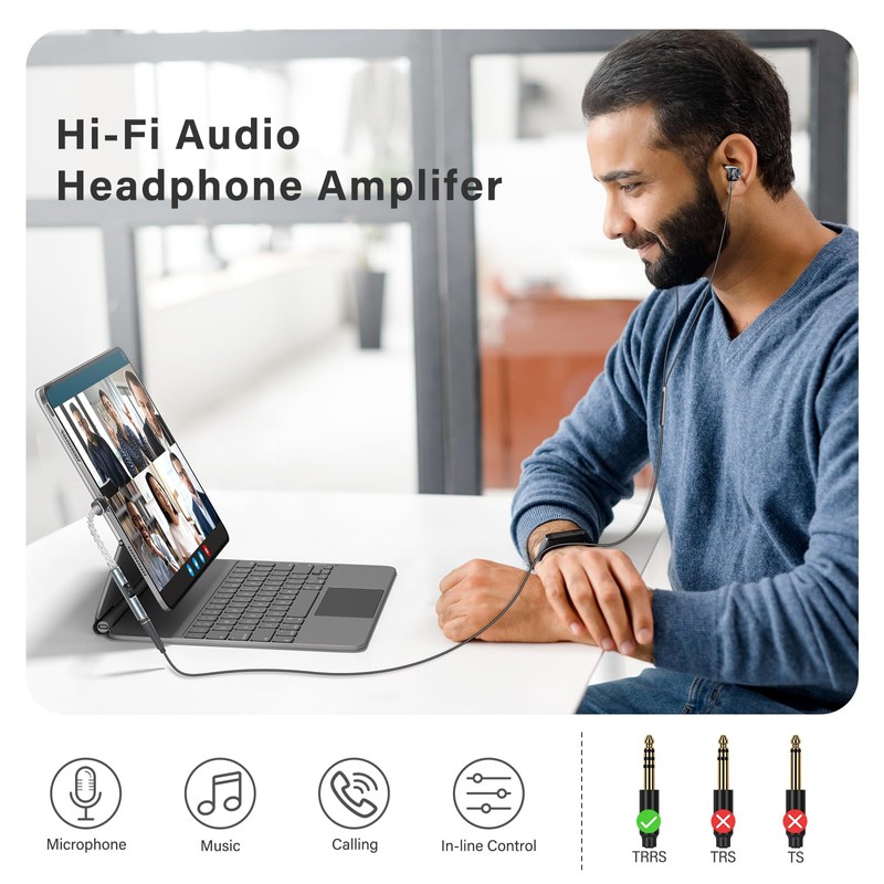 Subynanal USB C to 3.5mm Audio Adapter 32bit/384KHz, USB Type