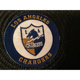 Unbranded LA CHARGERS  IRON ON EMBROIDED PATCH  A1 QUALITY 3” X 3”