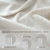 KOUFALL Bathroom Curtains Window Short,54 Inch Length Sheer Semi Privacy