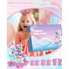 Kids Roller Skates, Girls Roller Skates with 4 Adjustable Sizes,