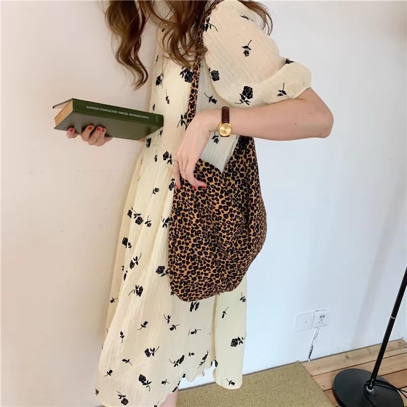 Eclairage Women's Tote Bag, Leopard, Casual, Shopping, Work, School, A4