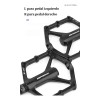 Pedal De Bicicleta Mtb Para Montaña Antideslizante Aluminio Negro