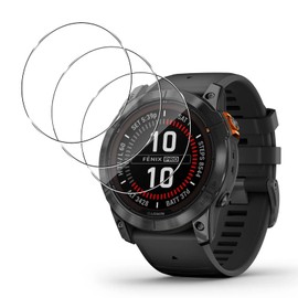 Aerku 3 Stück Schutzfolie für Garmin Fenix 7X Pro/Garmin Epix Pro 51MM für Panzerglas, 9H Härte Displayschutzfolie, Anti-Kratzen Schutzglas, Anti-Bläschen Panzerfolie - Transparent