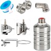 Float Valve,1/2" to 3/4" 1'' Water Level Control Float Valve,
