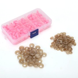 Plastic Safety Noses, High-quality Hand-Made Materials 100PCs Black / DIY Accessory for Bears for Plush Toys()