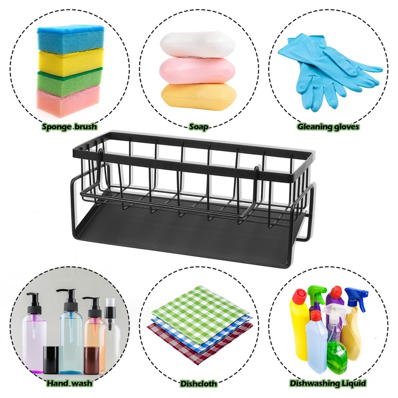 Sink Organiser, Kitchen Organiser, Sink Organiser, Kitchen Sink Caddy Organiser,