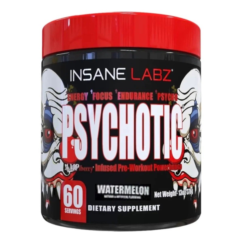 Pre Entreno Insane Labz Psychotic 60 Servicios Sabor Ponche De