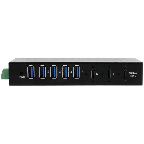 EX-12297HMS 7 Port USB 3.2 Gen 2x1 Metal Hub with