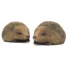 UKMGifts Set of 2 Hedgehog resin garden or indoor ornaments