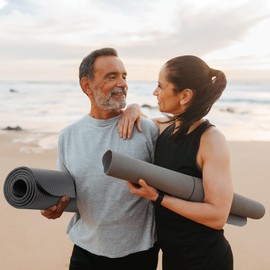 Glamexx24 Gymnastics Mat, Fitness Mat, Premium Yoga Mat, Non-Slip and Thick Extra Sizes, Includes Carry Strap, Exercise Poster, Skin-Friendly and Phthalate-Free, Ideal for Pilates, Gymnastics and Yoga