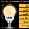 Elmoyle E12 LED Candelabra Light Bulbs 60Watt Equivalent, Warm White