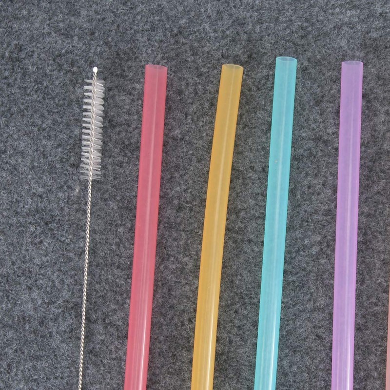 Colorful Straws Transparent Durable Portable Straws Portable Health Hygiene Hot