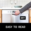 Dishwasher Magnet Clean Dirty Sign, Double-Sided Dirty Clean Magnet for