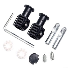 Wall Hung Toilet Fixing Bolts Repair Screws Accessories Toilet Bowl Accessory Connector Tool Fittings Fixing Kits For Bathroom(Black)