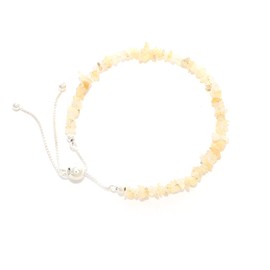 LUSTRE AND LIGHT Natural Rough Ethiopian Opal Bolo Bracelet for Women in Sterling Silver, October Birthstone Jewelry Gifts for Her Birthday, Anniversary, Graduation, Christmas (Beads, Box-Chain)