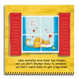 Blue Mountain Arts 2026 Wall Calendar — The Truth About Cat People by Jo Renfro | Cute & Funny Gift for Everyone Who Loves Cats | 12-Month, 7.5 x 7.5 Inches