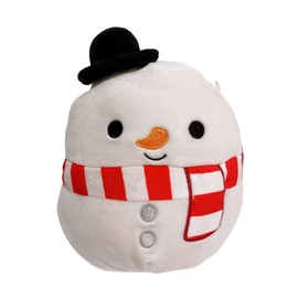 Squishmallows Kellytoy Christmas Squad 8'' Plush Doll (8'' Manny The Snowman B), Multicolor
