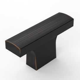 Amerdeco 10 Pack Oil Rubbed Bronze Cabinet Knobs 2 Inch (50MM) Single Hole Cabinet Pulls Kitchen Cabinet Knobs Drawer Knobs ZH0026