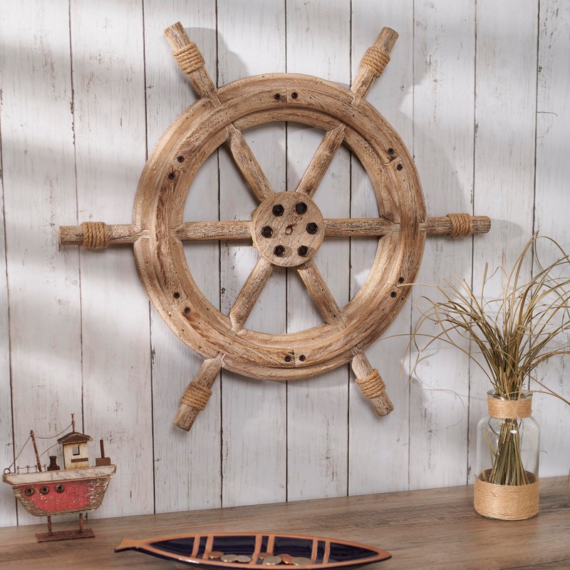 Primitives by Kathy Hanging Decor - Ship's Wheel