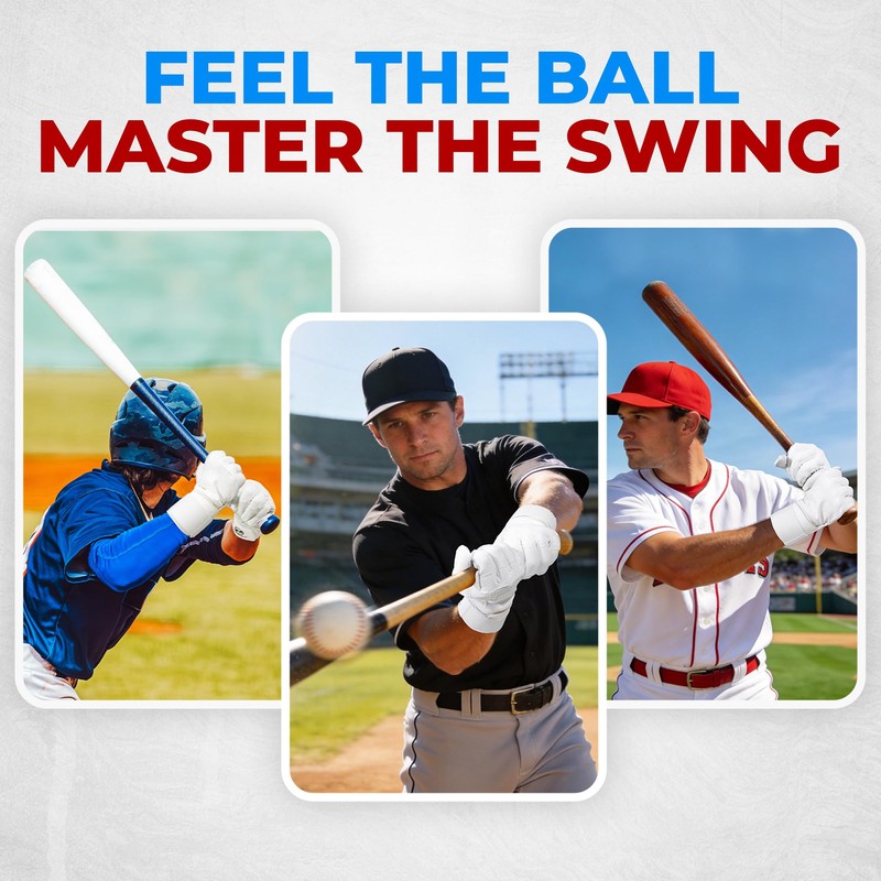 HANDLANDY Baseball Batting Gloves for Men & Women, Breathable Softball