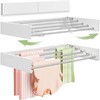 Vikaqi Wall Mounted Clothes Drying Rack 32", Foldable Wall Mount