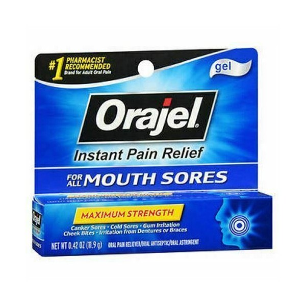 Orajel Mouth Sore Pain Relief Gel 0.42 oz