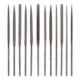Mercer Industries GNSI62-12-Piece Swiss Pattern Needle File Set, Medium Cut, 6-1/4"