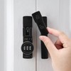 INIRET 2 Packs Black 180 Degree Barn Door Lock,Mechanical Password