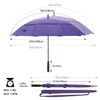 RUMBRELLA 55/62 Inch UV Golf Umbrella Large Oversize Double Canopy