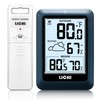 Indoor Outdoor Thermometer Wireless Weather Station, Internal External Thermometer Hygrometer,