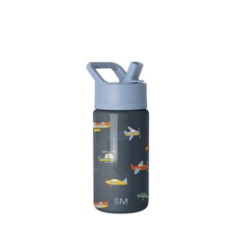 Simple Modern Kids Summit Water Bottle with Straw Lid | 14oz Stainless Steel Cup Insulated Tumbler for Toddlers, School | Wheels Up