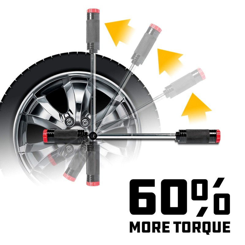 Powerbuilt Billy Club Universal Lug Wrench, Change Vehicle Tires Fast,