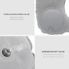 Inflatable Travel Neck Pillow for Airplane Train Car Washable Pillowcase