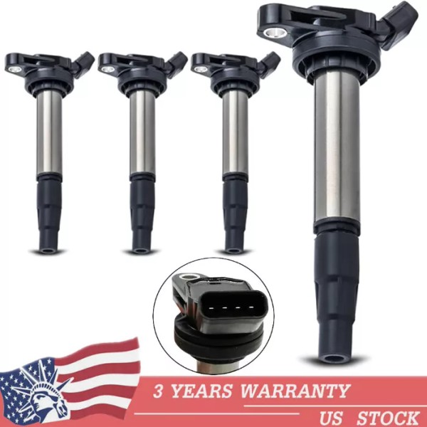 Unbranded 4PCS Ignition Coils Upgraded For Toyota Corolla CT200h C-HR