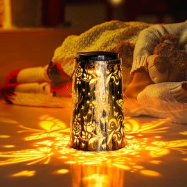 Christmas Gifts for Women Mom Grandma,Metal Butterflies Solar Lantern Outdoor – Waterproof Hanging Solar Light for Garden, Patio – Rustic Farmhouse Style, Weatherproof