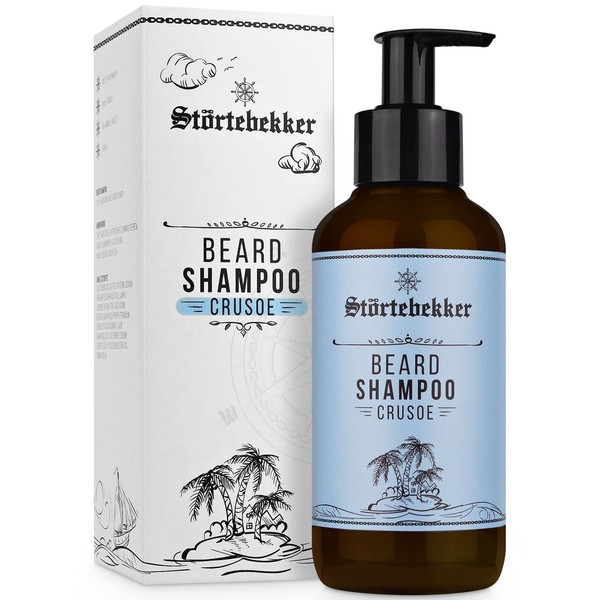 Störtebekker® Premium Beard Shampoo for Men – Shampoo for Daily Beard Care – Optimal Cleaning and Care for the Beard – Rich Foam – Beard Shampoo for Men – Gift Idea – 200 g