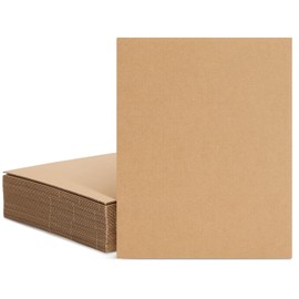 XIDOU A4 Corrugated Cardboard, Pack of 20 2 mm Thick Cardboard, Multi-Purpose Creative Cardboard, Suitable for Painting, Creative Modeling, Office and Courier Packaging 210 x 297 mm