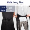 Apron,2 Pack H HOME-MART Adjustable Bib Chef Apron Cooking Apron