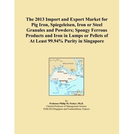 The 2013 Import and Export Market for Pig Iron, Spiegeleisen, Iron or Steel Granules and Powders; Spongy Ferrous Products and Iron in Lumps or Pellets of At Least 99.94% Purity in Singapore