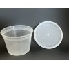 16oz Heavy Duty Round Plastic Food Takeout Containers with Lids