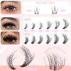 Yaiseiko Fluffy Eyelash Clusters with Bottom Lashes 14-25mm Volume Lash