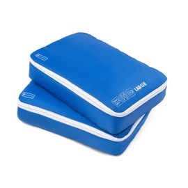 Atlantic Luggage 2 Pack Large Washable Travel Organizer Packing Cubes, Ocean Blue