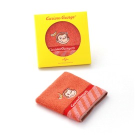 Curious George Stripe Towel Handkerchief Red Packaged Reborn Cotton Full Fee Cotton 68-2160080