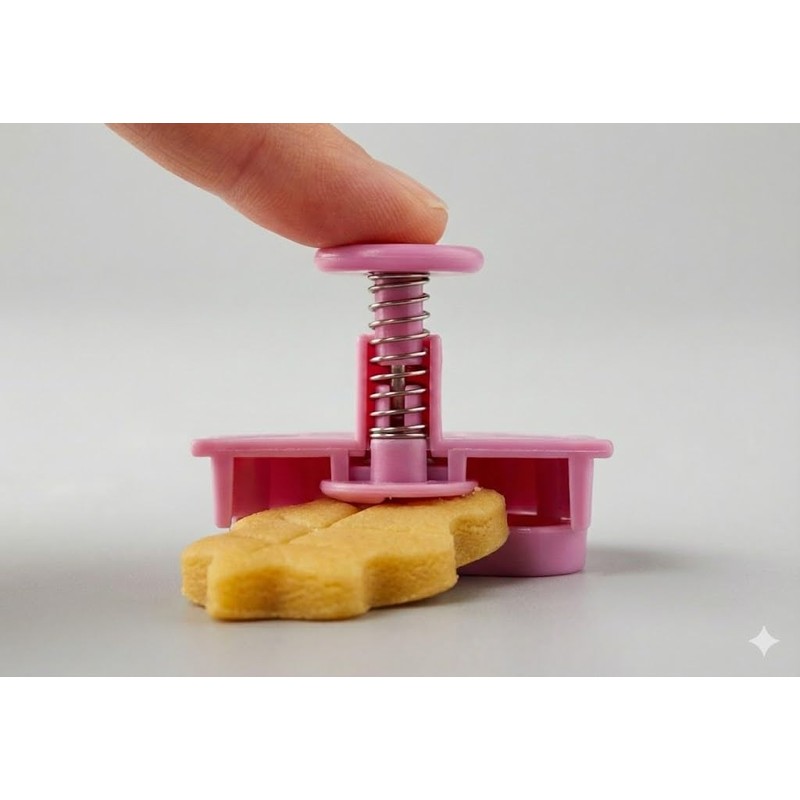 4pcs Fall Leaf Pie Crust Cutters – Spring Plunger Cookie