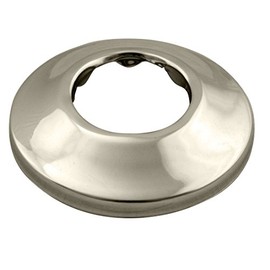 Westbrass R406-05 1-1/2" OD Opening x 2-1/2" OD Exterior Diameter Low Pattern Sure Grip Flange, Polished Nickel