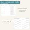 BEZEND Calendar 2025 2026 Weekly Planner A5, 18-Month Book Calendar