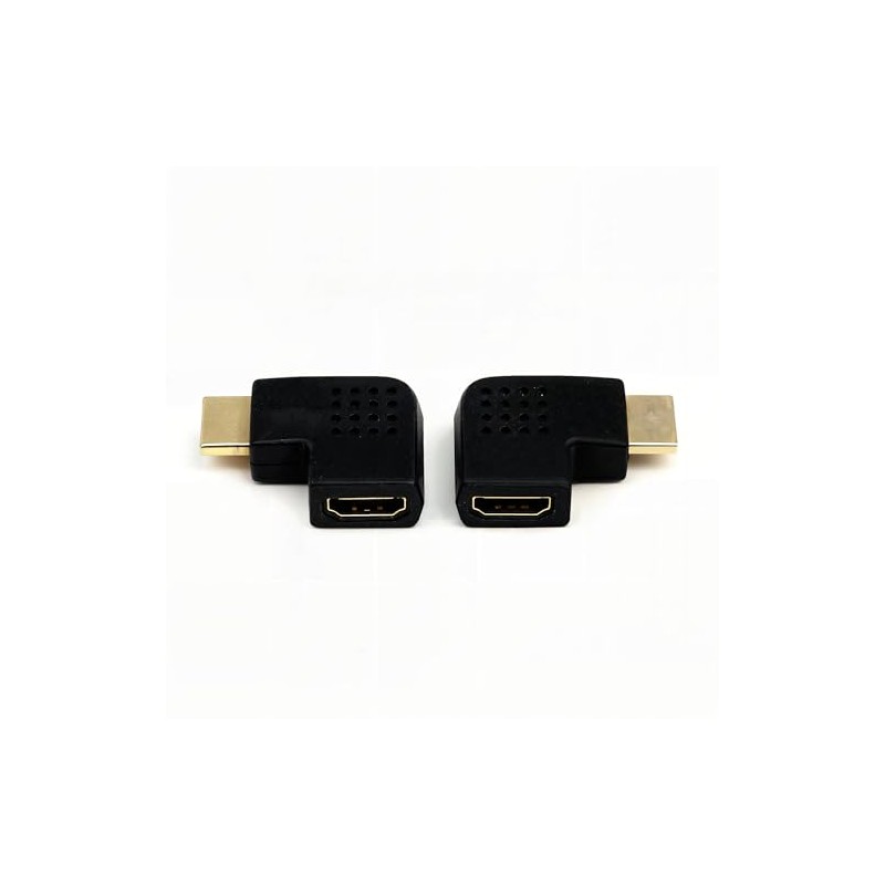 RHINORO Turning Left & Right Angled Adapter Compatible with HDMI